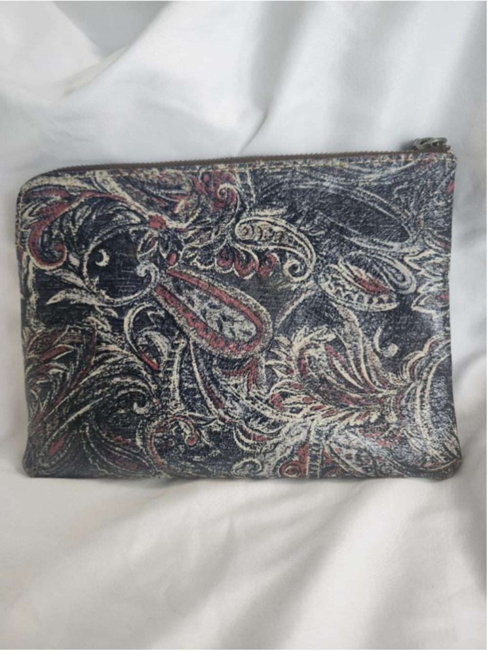 Patrica Nash Naby Red Paisley Clutch Wristlet
